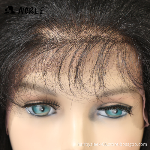 Yaki Straight Long 26 Inch Lace Wigs With Baby Hair Heat Resistant Fiber  For Black Women Synthetic Lace Front Wigs